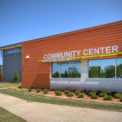 Harris County Community Center exterior sign