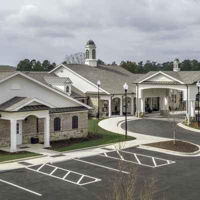 Assisted living facility with brick facade