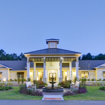 assisted living space at night