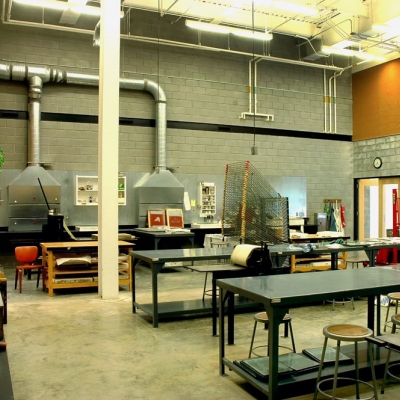 Columbus State University Corn Center for the Visual Arts classroom and studio
